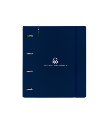Carpeta con recambio safta din a4 cuadro 5 mm polipropileno foam 4 anillas 35mm benetton damero
