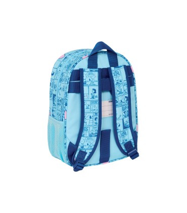Mochila safta infantil adaptable a carro snoopy love 340x260x110 mm