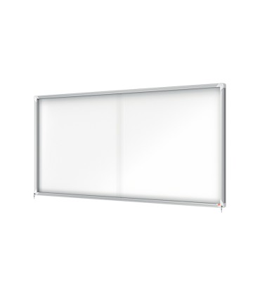 Vitrina de anuncios nobo premium plus magnetica con puerta corredera 27 x din a4 997x2072x54 mm