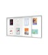 Vitrina de anuncios nobo premium plus magnetica con puerta corredera 27 x din a4 997x2072x54 mm