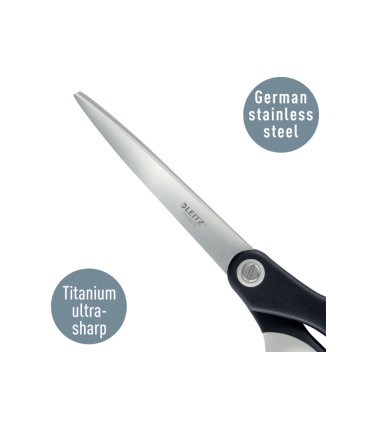 Tijeras leitz premium titanium 205 mm color negro