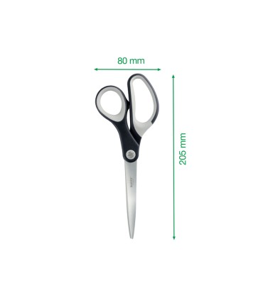 Tijeras leitz premium titanium 205 mm color negro