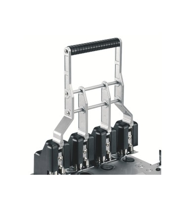 Taladrador rexel hd 4150 gran capacidad 4 taladros color plata negro capacidad 150 hojas
