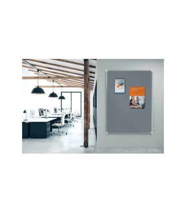 Tablero de anuncios nobo premium plus corcho 2400x1200mm