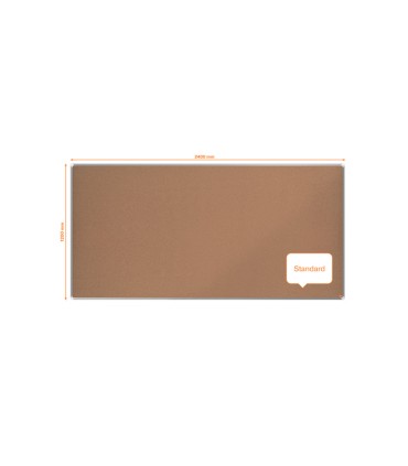 Tablero de anuncios nobo premium plus corcho 2400x1200mm