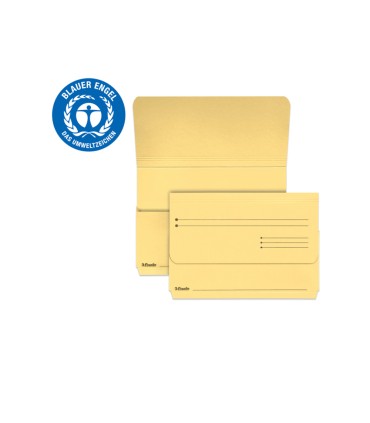 Subcarpeta cartulina esselte pocket folio color amarillo 275 gr