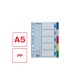Separador esselte plastico juego de 5 separadores din a5 multitaladro
