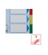 Separador esselte plastico juego de 5 separadores din a5 multitaladro
