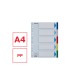 Separador esselte plastico juego de 5 separadores din a4 multitaladro