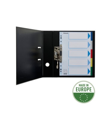 Separador esselte plastico juego de 5 separadores din a4 multitaladro