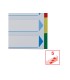 Separador esselte plastico juego de 5 separadores din a4 multitaladro