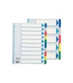 Separador esselte plastico juego de 5 separadores din a4 multitaladro