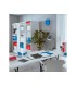 Revistero leitz wow plastico lomo 60 color azul 75x312x258 mm