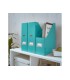 Revistero leitz click store carton forrado color turquesa 103x170x235 mm