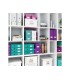 Revistero leitz click store carton forrado color turquesa 103x170x235 mm