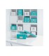 Revistero leitz click store carton forrado color turquesa 103x170x235 mm