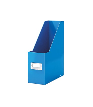 Revistero leitz click store carton forrado color azul 103x170x235 mm