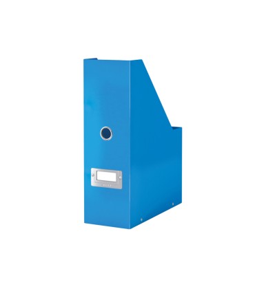 Revistero leitz click store carton forrado color azul 103x170x235 mm