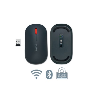Raton leitz cosy inalambrico dual 4000 dpi usb a nano 24 ghz color gris