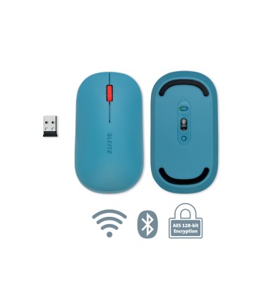 Raton leitz cosy inalambrico dual 4000 dpi usb a nano 24 ghz color azul