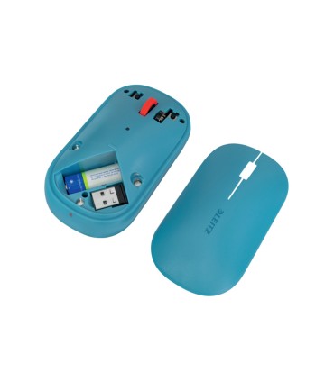 Raton leitz cosy inalambrico dual 4000 dpi usb a nano 24 ghz color azul