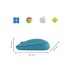 Raton leitz cosy inalambrico dual 4000 dpi usb a nano 24 ghz color azul
