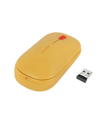 Raton leitz cosy inalambrico dual 4000 dpi usb a nano 24 ghz color amarillo