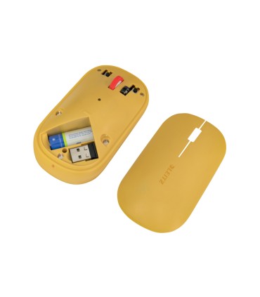 Raton leitz cosy inalambrico dual 4000 dpi usb a nano 24 ghz color amarillo