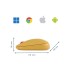 Raton leitz cosy inalambrico dual 4000 dpi usb a nano 24 ghz color amarillo