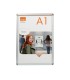 Vitrina de anuncios nobo con marco de aluminio a presion premium plus para exterior din a1 650x900x17 mm