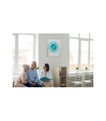 Vitrina de anuncios nobo con marco de aluminio a presion premium plus para exterior din a0 976x40x1390 mm