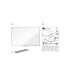 Pizarra blanca nobo essence melamina 900x600 mm