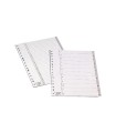 Separador numerico esselte cartulina 1-31 juego de 31 separadores polipropileno folio multitaladro color gris