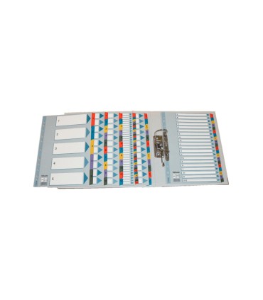 Separador numerico esselte cartulina mylar borra 1 12 juego de 12 separadores din a4 multitaladro multicolor