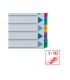 Separador numerico esselte cartulina mylar borra 1 10 juego de 10 separadores din a4 multitaladro multicolor