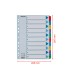 Separador numerico esselte cartulina mylar borra 1 10 juego de 10 separadores din a4 multitaladro multicolor