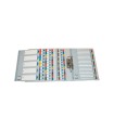 Separador numerico esselte cartulina mylar borra 1-10 juego de 10 separadores din a4 multitaladro multicolor