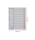 Separador numerico esselte plastico 1 31 juego de 31 separadores din a4 multitaladro color gris