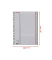Separador numerico esselte plastico 1-31 juego de 31 separadores din a4 multitaladro color gris