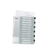 Separador numerico leitz wow plastico imprimible 1 12 juego de 12 separadores din a4 multitaladro blanco negro