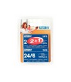 Grapas rapid n 24/6 mm galvanizada blister de 3 cajas de 1000 unidades