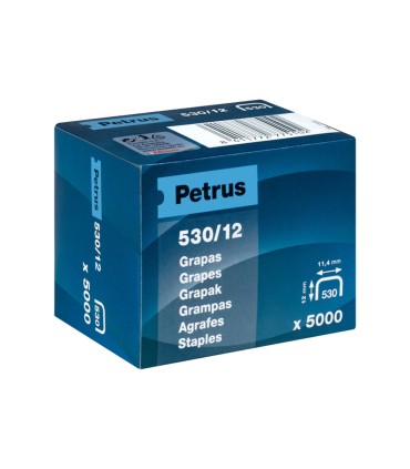 Grapas petrus n 530 12 caja de 5000 unidades