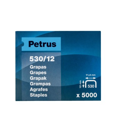 Grapas petrus n 530 12 caja de 5000 unidades