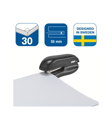 Grapadora rapid f16 plastico capacidad 20 hojas usa grapas 24 6 y 26 6 color negro