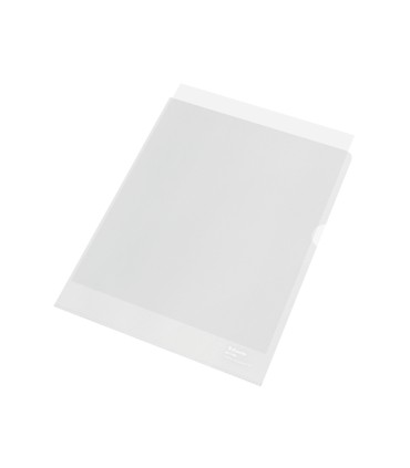Carpeta dossier unero esselte din a4 polipropileno reciclado 100 mc piel de naranja transparente caja de