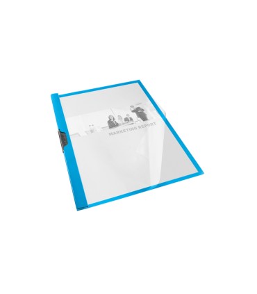 Carpeta esselte clipfiles pinza lateral pvc din a4 clip metal lomo 6 mm color azul
