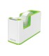 Portarrollo sobremesa leitz wow dual plastico para cintas 33 mt color blanco verde