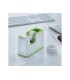 Portarrollo sobremesa leitz wow dual plastico para cintas 33 mt color blanco verde