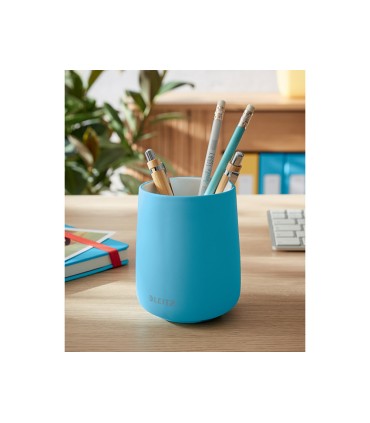 Cubilete portalapices leitz cosy plastico color azul
