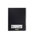 Cuaderno espiral para dibujo derwent din a4 papel negro 40 hojas 200 gr m2